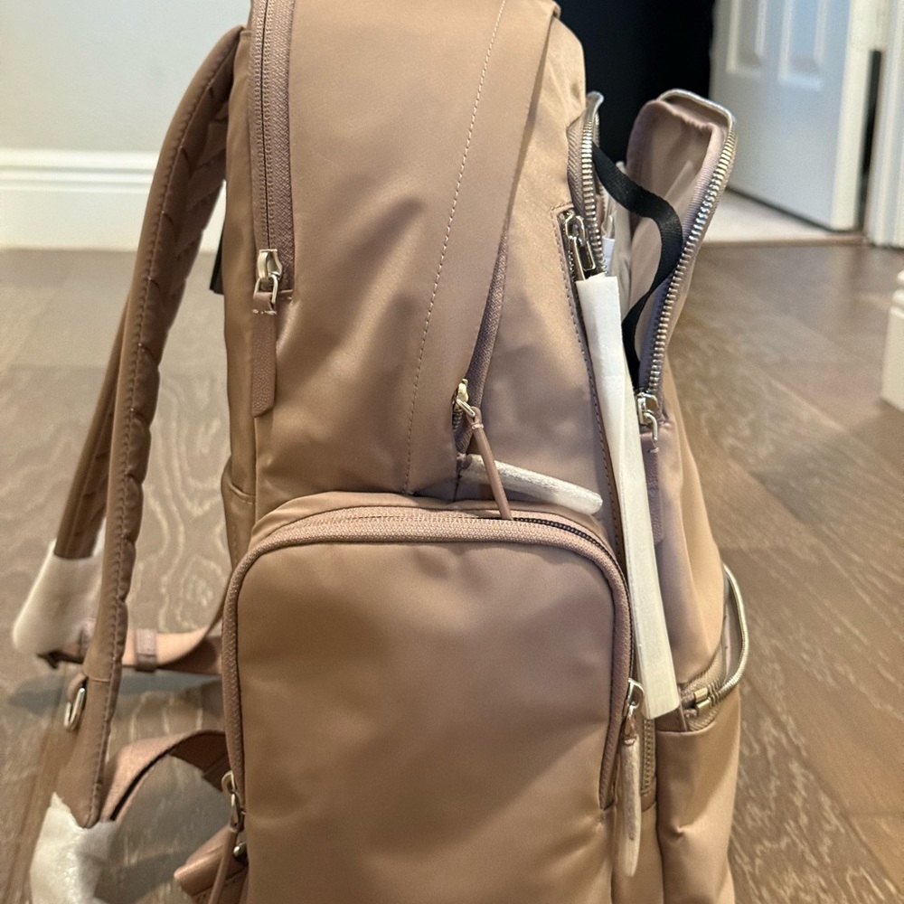Tumi Celina Rose Backpack with Silver Details Fits 15” Labtop Authentic Tumi - Picture 11 of 15
